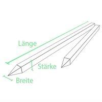 Recyclingpfahl »Rund, Eckig, Kreuz« bis 175cm