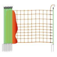 Wolfsnetz »Euronetz« JUMBO Elektrozaun · 50m 2 Spitzen, 145cm