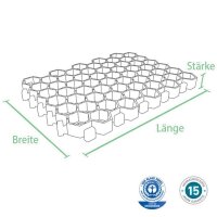 Paddockplatten »Rasenwaben« zur Befestigung · 50x40cm