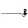 25x Seilisolator »Schnecke« für Seile · 22cm Langstiel