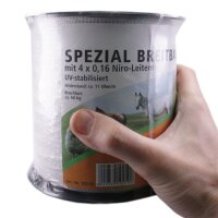 Weidezaunband »Spezial« Breitband · 10mm, 250m, weiß