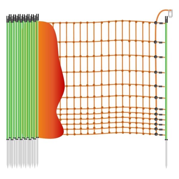 Laufenten Zaun »Euronetz« Elektrozaun · 50m 1 Spitze, 112cm