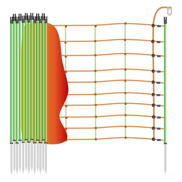 Schafzaun »Euronetz« Elektrozaun · 50m 1 Spitze, 106cm