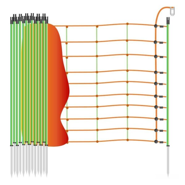 Schafzaun »Euronetz« Elektrozaun · 50m 1 Spitze, 105cm