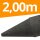 Recyclingpfähle »Rund« Zaun Pfosten · 10cm, 2,00m